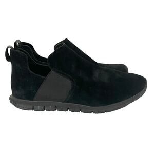 Cole Haan Zero Grand Black Slip On Ankle Boots Booties Suede W12282 Womens 11B